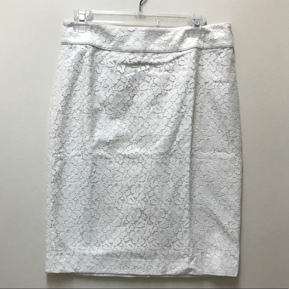 Talbots Ivory Lace Skirt